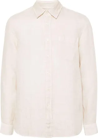 120% Lino long-sleeves linen shirt - men - Linen/Flax - S - Neutrals