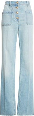 Valentino High Waist Denim Straight Leg Jeans at Nordstrom, Size 27