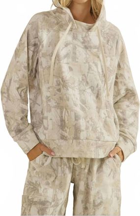 Flying Monkey French Terry Hoodie In Neutral Camo