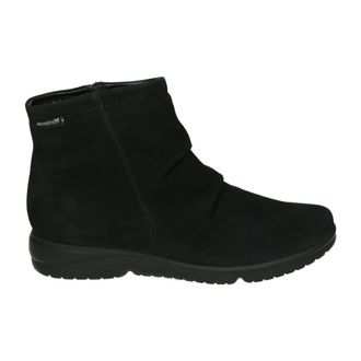 Mephisto Rezia Bucksoft - Dames - Enkellaarsjes - Zwart - 40 EU - Leer - Schoenen
