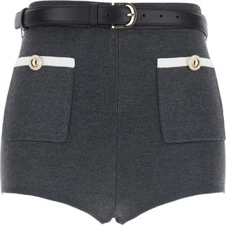 Self Portrait Mujer, Pantalones cortos, Gris, Talla: M