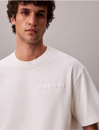Calvin Klein Jeans Calvin Klein Mens CK NYC Graphic Logo Tee - Open White - 2XL