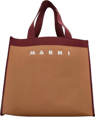 Marni Fabric Bag - Dames - Shoppers - Bruin - ONE Size - Tassen