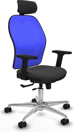 Piqueras y Crespo Sedia Da Ufficio Piqueras Y Crespo Jorquera Blu Simil Pelle