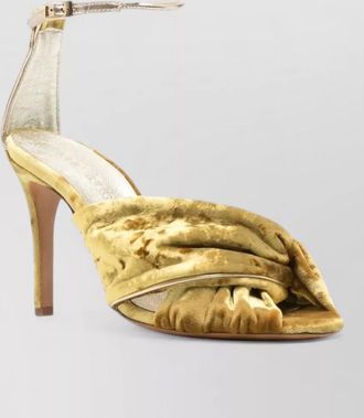 Forte_Forte velvet stiletto heel sandals