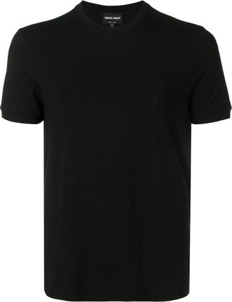 Giorgio Armani Black Logo short sleeve t-shirt