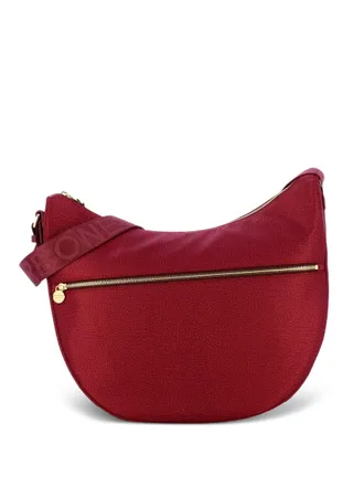 Borbonese medium Luna shoulder bag - women - Polyester/Calf Leather - One Size - Red