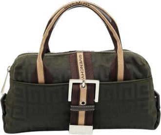 Givenchy Pre-owned Handbags, female, Green, Size: ONE SIZE Pre-owned Canvas Handbag