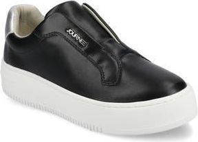 Journee Collection Phoebe Slip-On Sneaker in Black at Nordstrom Rack, Size 9.5
