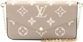Louis Vuitton 2021 Pochette Felicie Monogram Empreinte chain mini bag - Neutrals