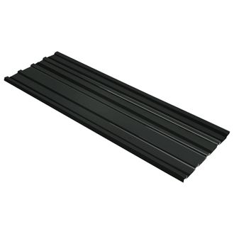 vidaXL Panel De Techo 12 Pcs Antracita 129 X 45 Cm Acero Galvanizado Vidaxl
