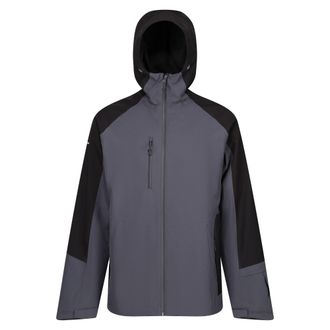 Regatta Mens X-Pro Beacon Contrast Detail Waterproof Jacket (Seal Grey/Black) - Size Medium