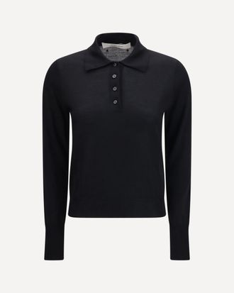 Golden Goose Long sleeve merino wool Polo Female L