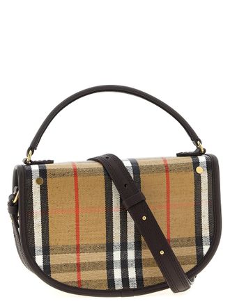 Burberry Highlands Fabric Shoulder Bag - Black