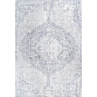 Jonathan Y Designs Modern Persian Vintage Medallion Area Rug in Gray/ivory at Nordstrom, Size 3Ft 0In X 5Ft 0In