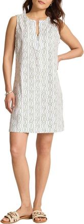 Tommy Bahama Palm-A-Dora Canopy Shores Half Zip Sheath Dress in Grass at Nordstrom, Size X-Large