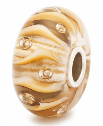 Trollbeads Womens Dew Drops Glass Bead Charm In Gold