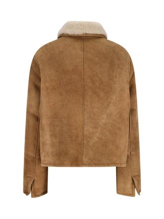 Ami Mens Ami Jackets Brown Sheep Leather