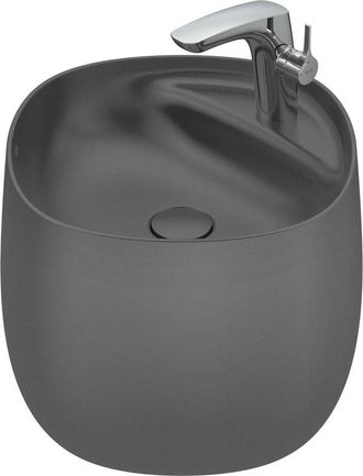 Roca Lavabo De Fineceramic Mural Con Semipedestal Integrado Beyond Roca