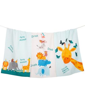 Tiramisu Party Animals Kitchen Towel Set