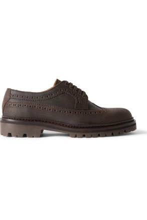 Mr P. Jacques Waxed-Leather Brogues