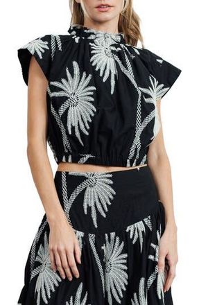Ciebon Dayana Crop Top in Black at Nordstrom Rack, Size X-Small