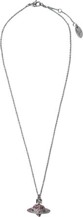 Vivienne Westwood Accessoires, Dames, Grijs, ONE Size, Diamanten Hart Hanger Ketting