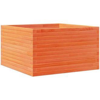vidaXL Vidaxl - Jardinera De Madera Maciza De Pino Marr&oacute;n Cera 80x80x45,5 Cm