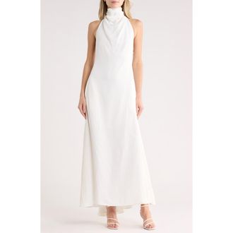 TWP Lolita Halter Maxi Dress in White at Nordstrom Rack, Size X-Large