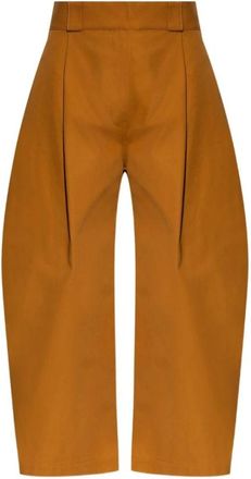 Balenciaga Dames, Broeken, Bruin, Maat: XS Zijde