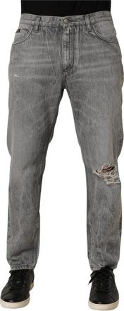 Dolce & Gabbana Jeans - Heren - Loose Fit Jeans - Grijs - M - Jeans