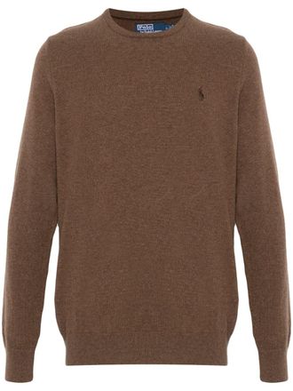 Polo Ralph Lauren Trui met geborduurd Polo Pony-logo - Bruin