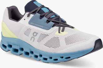 On Mens Cloudstratus Running Shoes In Frost Niagara