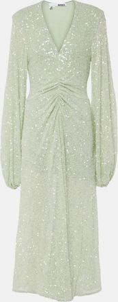 Rotate Sequined midi dress