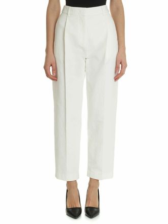 See By Chloé White jeans with front pleats