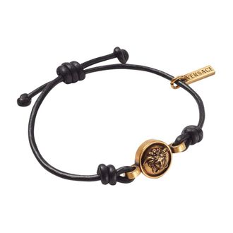 Versace Bracelets, male, Multicolor, Size: ONE SIZE Medusa 95 Leather Bracelet