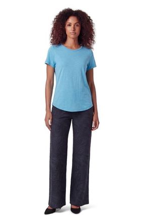 Lords of Harlech Crochet Paisley Womens Wool Wide-leg Pant in Crochet Paisley Caviar at Nordstrom, Size 12
