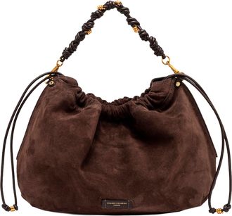 Gianni Chiarini Moka Morgana Suede Shoulder Bag