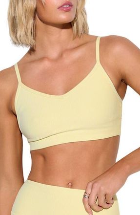 Spiritual Gangster Aria Sports Bra in French Vanilla at Nordstrom, Size X-Small