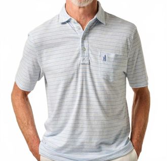Johnnie-O Original Matthis Stripe Short Sleeve Polo In Air
