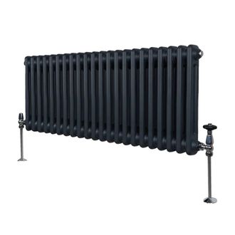 MonsterShop Traditional 2 Column Radiator - 300 x 1012mm - Anthracite Grey
