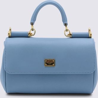 Dolce & Gabbana Dolce & Gabbana Light Blue Leather My Sicily Small Top Handle Bag