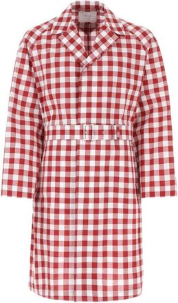 Prada MultiColor Embroidered Cotton Overcoat