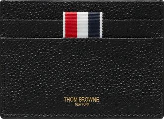 Thom Browne Lunar New Year grain-leather card holder - Nero