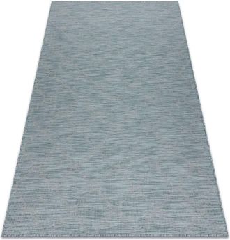 RugsX Rugsx - Carpet sisal patio 3069 trellis Flat woven - aqua blue blue 175x270 cm