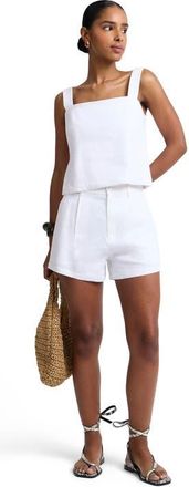 Onia Open Back Shell Top in White at Nordstrom, Size X-Large