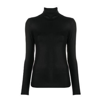 Majestic Filatures Elegante Truien Collectie - Dames - Coltruien - Zwart - S - Truien & Vesten