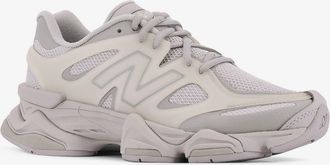 New Balance Mens Nylon 9060 Sneakers With Rubber Inserts Grey Nylon-Rubber Trainers Nylon/rubber