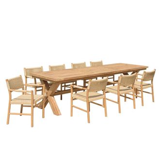 Macabane Muebles de jard&iacute;n de teca y rat&aacute;n recuperados. 8/10 gente