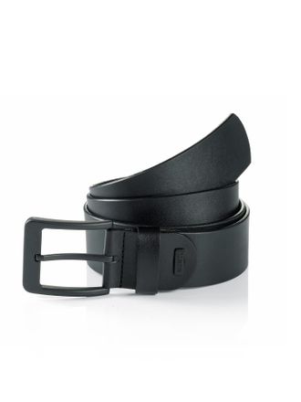 Monti Lederg&uuml;rtel MONTI ATLANTA, Herren, Gr. 11,5, schwarz, Materialmix, unifarben, G&uuml;rtel Lederg&uuml;rtel, mit dunkler Schliesse